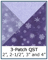 3-Patch Quarter Square Triangle quilt block