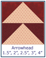 Arrowhead quilt block tutorial