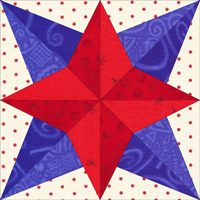 Quilting - Bed Quilts - Dresden Star Free Bed Quilt Pattern