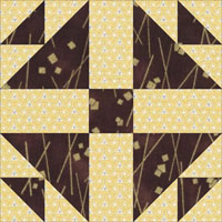 Triangle in a Square Quilt Block Tutorial