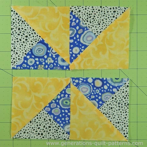 Double Pinwheel Quilt Block 3 4 5 6 And 8 Block Sizes