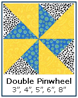 Double Pinwheel quilt block tutorial