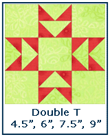 Double T quilt block tutorial