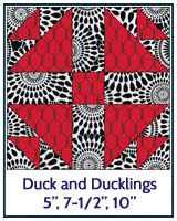 Duck and Ducklings quilt block tutorial