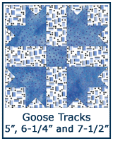 Goose Tracks quilt block tutorial