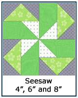 Seesaw quilt block lesson