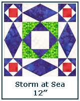 Storm at Sea quilt block