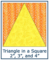 Triangle in a Square quilt block