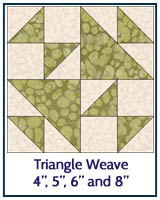 Triangle Weave quilt block