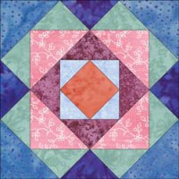 Boxes quilt bloc design