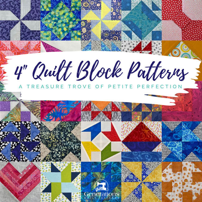 Big Charm In Tiny Treasures Tempting 4 Inch Quilt Block Patterns Await