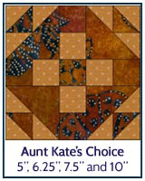 Aunt Kate's Choice quilt block tutorial
