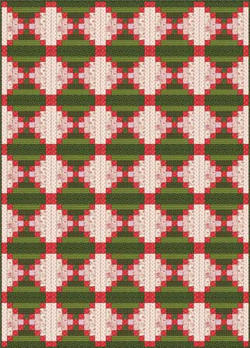 Chimneys And Cornerstones Quilt Pattern A Log Cabin Quilt Design