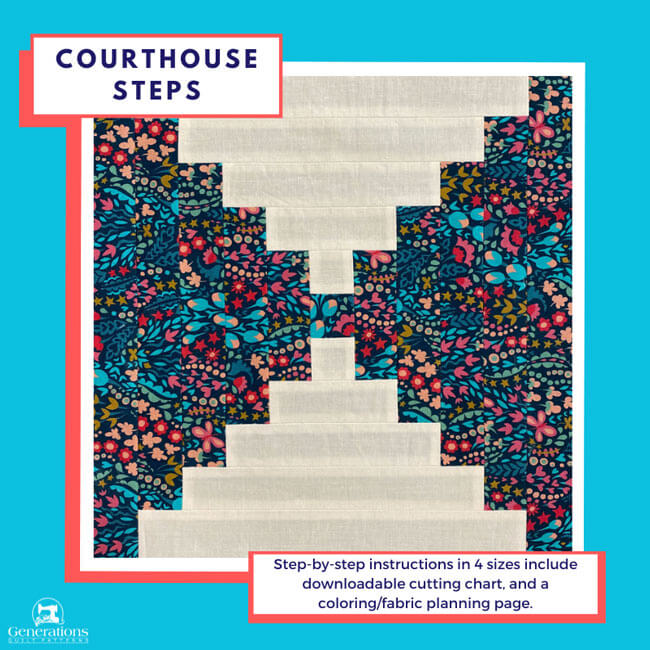 Courthouse Steps Quilt Block Tutorial 5 1 2 11 16 1 2 And 22 