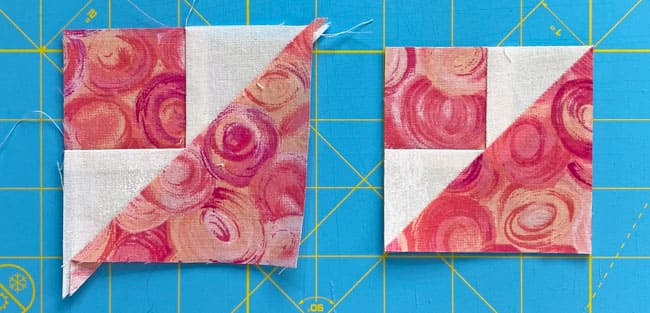 Diamond Ring Quilt Block Tutorial: 8