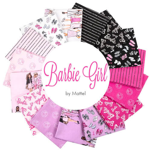 Fabric: Barbie Girl - Logo Dot Hot Pink - Fabric Fisher