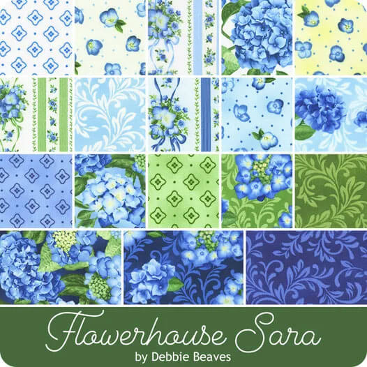 Flowerhouse All A Flutter 10 Squares | Debbie Beaves for Robert Kaufman Fabrics
