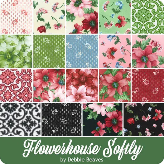 Flowerhouse Sara Fat Quarter Bundle, Debbie Beaves for Robert Kaufman  Fabrics