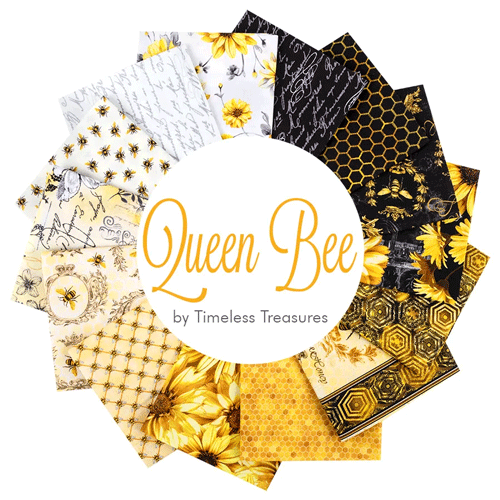 Timeless Treasures Home Is Where My Honey Is Cute Flying Bee Fabric