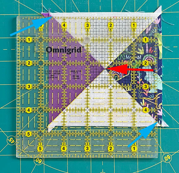 Four Corners Quilt Block Tutorial: 6