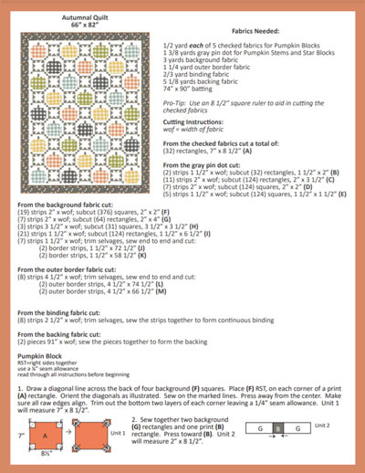 Searching for the perfect Fall Quilt Pattern? 75+ to choose from!