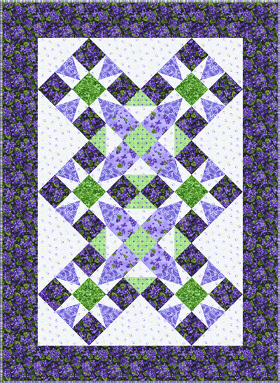 Posies Artisan Batiks - Purple - Robert Kaufman