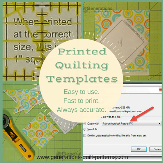 Free Quilting Templates: Easy to use fast to make