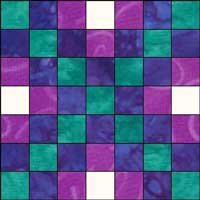 Irish Chain quilt Block 1