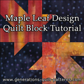 Maple Leaf Quilt Block Printable Post Printable Post