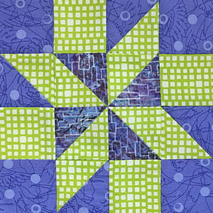 Learn how to make a Meteor quilt block