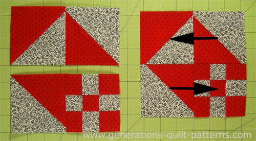 Missouri Puzzle Quilt Block: 7-1/2