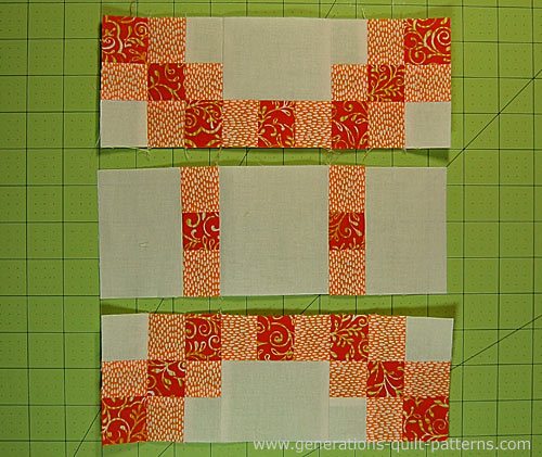 New Irish Chain Quilt Block: 4-1/2