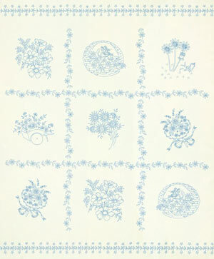 Flowerhouse Daisy's Bluework by Debbie Beaves for Robert Kaufman Fabri —  Quilt Beginnings