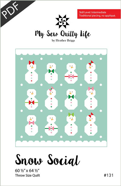 Have Yourself a Quilty Little Christmas Downloadable PDF Quilt Pattern |  Bee in my Bonnet