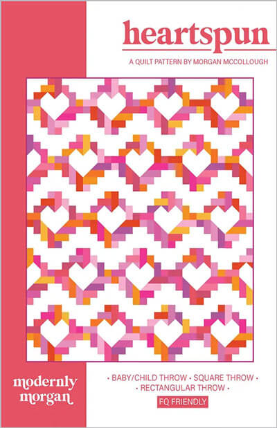 Kids Bed & Crib Quilt Patterns - Hearts A-Flutter Baby Quilt Pattern