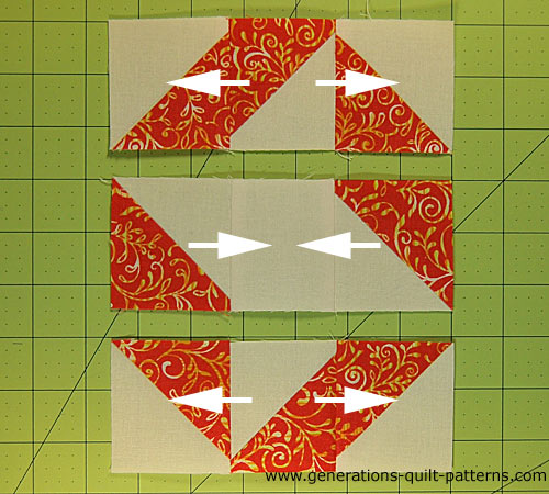 Ribbon Quilt Block Pattern in Four Sizes