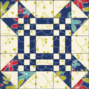 Missouri Puzzle Quilt Block: 7-1 2