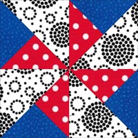 Quilting Pinwheel Quilt Blocks.Double Pinwheel Quilt Block 3 4 5 6 And 8 Block Sizes