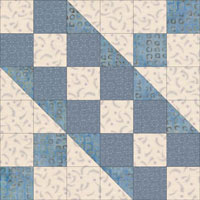 Easy Jacob's Ladder Quilt Block Instructions for 4.5