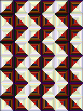 Log Cabin Quilt Designs