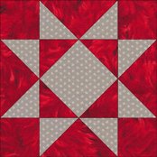 Ohio Star Quilt Block: Illustrated Step-by-Step Instructions in 5 Sizes